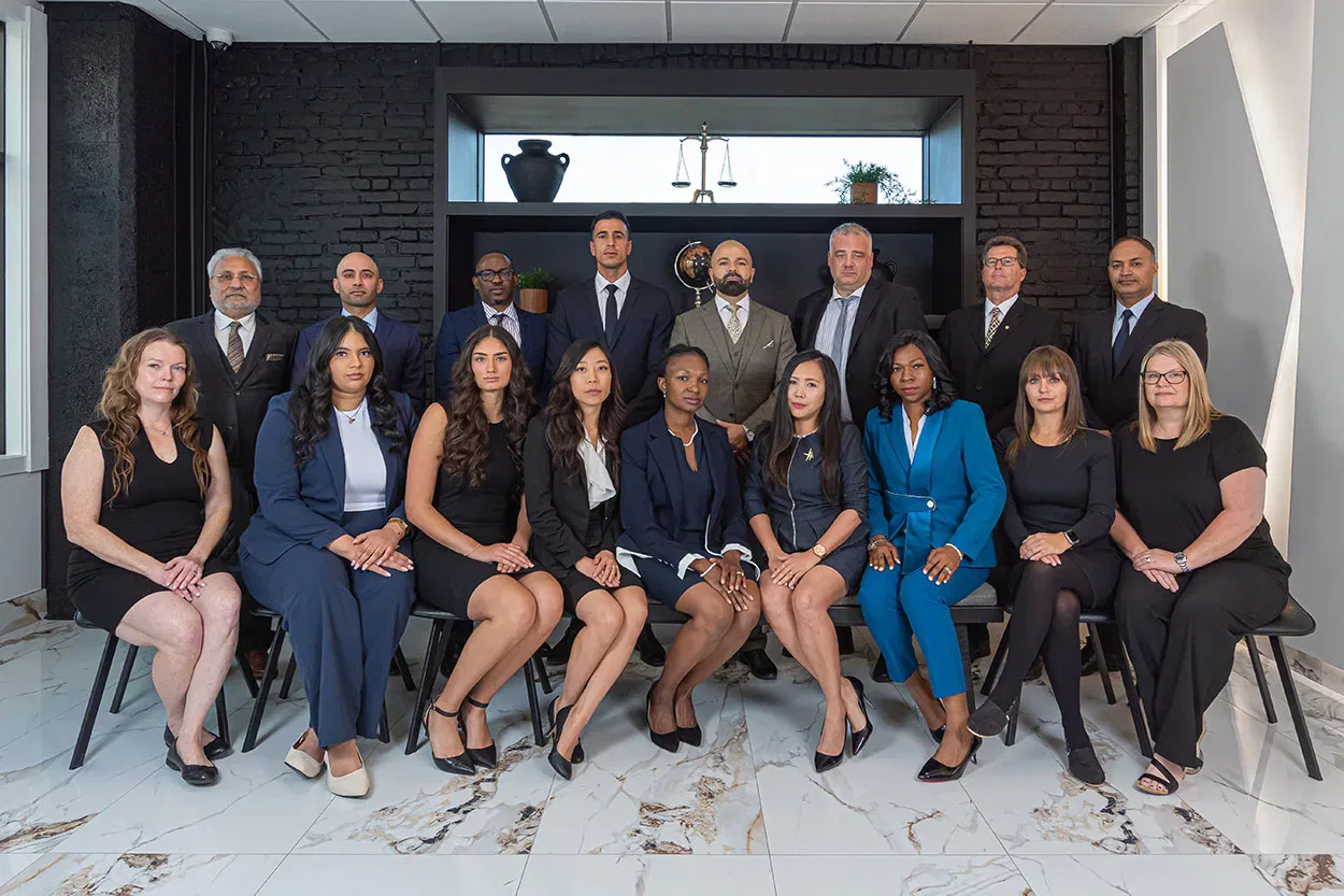 photo of Edmonton Law Office team, January 2025 from our new downtown Edmonton headquarters